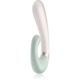 Satisfyer HEAT WAVE vibrator cu stimularea clitorisului Mint 19,8 cm