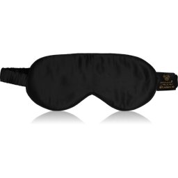 Crystallove Silk Eye Mask mască pentru dormit Black 1 buc