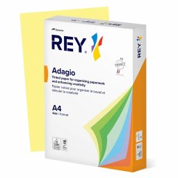 Hartie color REY Adagio, A4, 80g, 500 coli/top, galben pastel