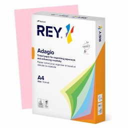 Hartie color REY Adagio, A4, 80g, 500 coli/top, roz pastel