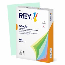 Hartie color REY Adagio, A4, 80g, 500 coli/top, verde pastel