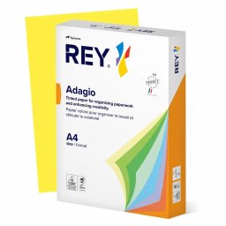 Hartie color REY Adagio, A4, 80g, 500 coli/top, galben intens