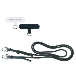 Snur telefon Mobile Origin Lanyard Rope 6mm, reglabil 82-163cm, culoare negru