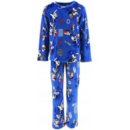 Pijama microfibra, 2 piese, maneca lunga Sonic