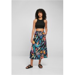 Women's viscose midi skirt blackfruity