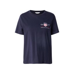 GANT Tricou albastru închis / roșu / alb