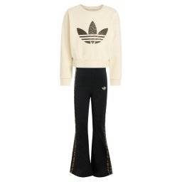 ADIDAS ORIGINALS Trening 'BOXY CREW' maro / maro închis / negru / alb natural