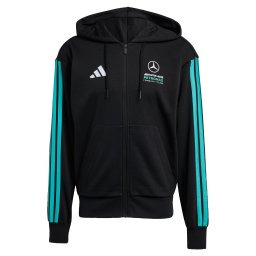 ADIDAS PERFORMANCE Bluză cu fermoar sport albastru aqua / negru / alb