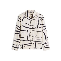 TOMMY HILFIGER Bluză negru / alb natural