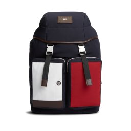 TOMMY HILFIGER Rucsac albastru închis / roșu / alb