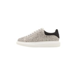 STEVE MADDEN Sneaker low 'Icebox' negru / argintiu / alb