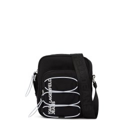 KARL LAGERFELD JEANS Geantă de umăr negru / alb