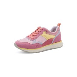 Tamaris Sneaker low albastru deschis / galben / mov orhidee / rosé