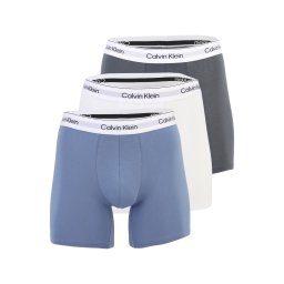 Calvin Klein Underwear Boxeri albastru porumbel / gri metalic / alb