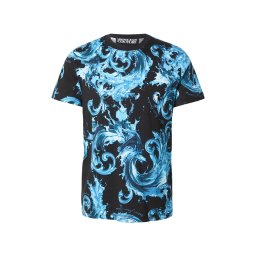 Versace Jeans Couture Tricou '80GAH6S0' albastru neon / negru