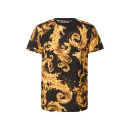 Versace Jeans Couture Tricou maro / galben auriu / galben deschis / negru