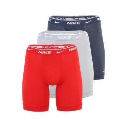 NIKE Underwear Boxeri albastru porumbel / gri deschis / roșu