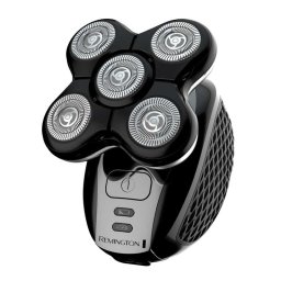 Aparat de ras pentru cap Remington RX5 XR1500 Ultimate Series, Lame rotative, Rezistent la apa, Autonomie pana la 50 min, Trimmer, Negru/Argintiu