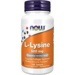 L-Lysine - NOW Foods - 500mg - 100 vcaps