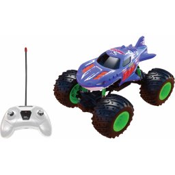 MASINUTA CU TELECOMANDA TIP CAMION BEAST RUNNERS, SCARA 1/24, 21CM, MOV