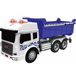 VEHICULE CU LUMINI, SUNETE SI FRICTIUNE, SCARA 1/14, 27.5CM, BASCULANTA MOV