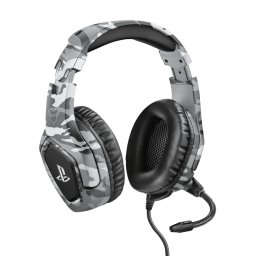 Casti gaming Trust GXT 488 Forze cu fir, lungime cablu 120 cm, frecventa raspuns 20 Hz, 20.000 Hz, sunet stereo, frecventa raspuns microfon 50 Hz, 10.000 Hz, pentru PS4 si PS5, gri