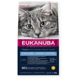Eukanuba Life Care Adult Sterilised/Weight Control hrană pisici 2 kg