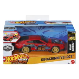 HOT WHEELS MASINUTA METALICA CU SISTEM PULL BACK DIMACHINNI VELOCE NIGHT BURNERZ SCARA 1:43