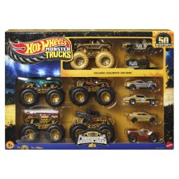 HOT WHEELS MONSTER TRUCK 50 BIGFOOT SET 11 VEHICULE TROPHY CHAMPIONS