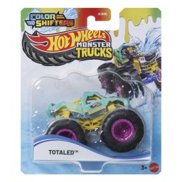 HOT WHEELS MONSTER TRUCK CAMION TOTALED CU CULORI SCHIMBATOARE SCARA 1 LA 64