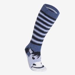 Șosete călduroase echitație Mărimea 32-37 SWEET & WARM Albastru