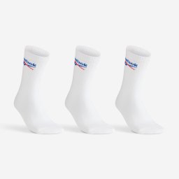 Set de 3 perechi de șosete lungi Reebok alb adulți