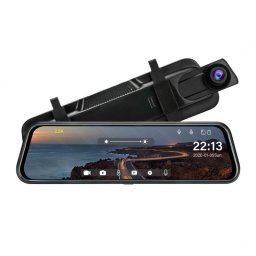 Camera Tip Oglinda Techstar Z78, Dubla, Night Vision, Inregistrare Ciclica, Camera Marsarier, Rezolutie 2K Si 1080P Spate