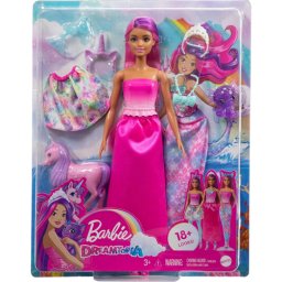 Papusa barbie sirena care se transforma, mthlc28