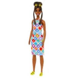 Papusa barbie fashionistas diamond crochet, 30 cm