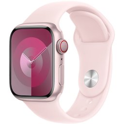 RESIGILAT SmartWatch Apple Watch S9, Cellular, 45mm Carcasa Aluminium Pink, Light Pink Sport Band - M/L