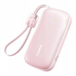 Baterie Externa Baseus EnerFill FC21 Qpow 3 Ultra, 10000mAh, 22.5W, QC + PD, 1 x USB-A - 1 x USB-C, Roz E0027L02