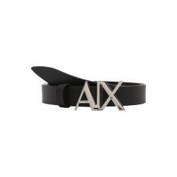 ARMANI EXCHANGE Curea negru / argintiu