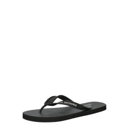 ARMANI EXCHANGE Flip-flops negru / alb