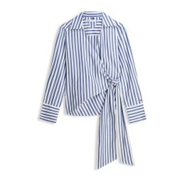 TOMMY HILFIGER Bluză albastru marin / alb
