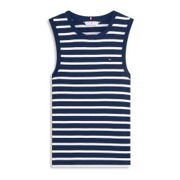 TOMMY HILFIGER Top 'CODY' albastru marin / alb