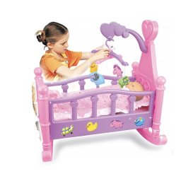 Set patut cu bebelus Sweet Baby cu sunete si accesorii, papusa 35 cm