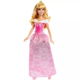 Prințese Disney: Păpușă prințesă strălucitoare - Aurora (Frumoasa din Pădurea Adormită)