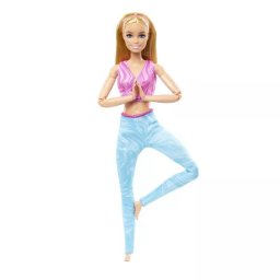 Barbie: Păpușă de yoga flexibilă - blondă
