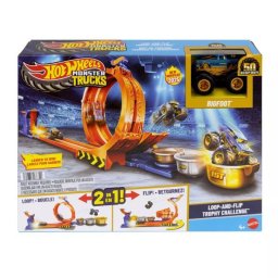 Hot Wheels: Set aniversar 50 de ani Monster Trucks Bigfoot cu pistă cu buclă