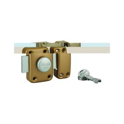 Broasca aplicata CAPITAL cu buton și cilindru, 40 mm, auriu 3 chei