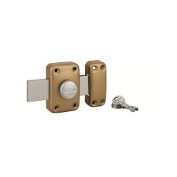 Broască aplicata Capital cu buton, 30mm, limbă 160mm, 3 chei - THIRARD