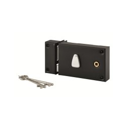 Broasca aplicata cu 6 caneluri, potrivita pentru poarta metalica, 140 x 88 mm stânga