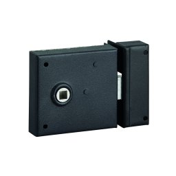 Broasca aplicata potrivita pentru usa interior, ax 60mm, pătrat 8mm, 85x76mm, negru - THIRARD