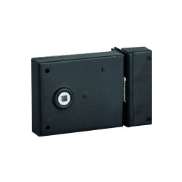 Broasca aplicata potrivita pentru usa interior, ax 70mm, pătrat 6mm, 95x76mm, negru - THIRARD